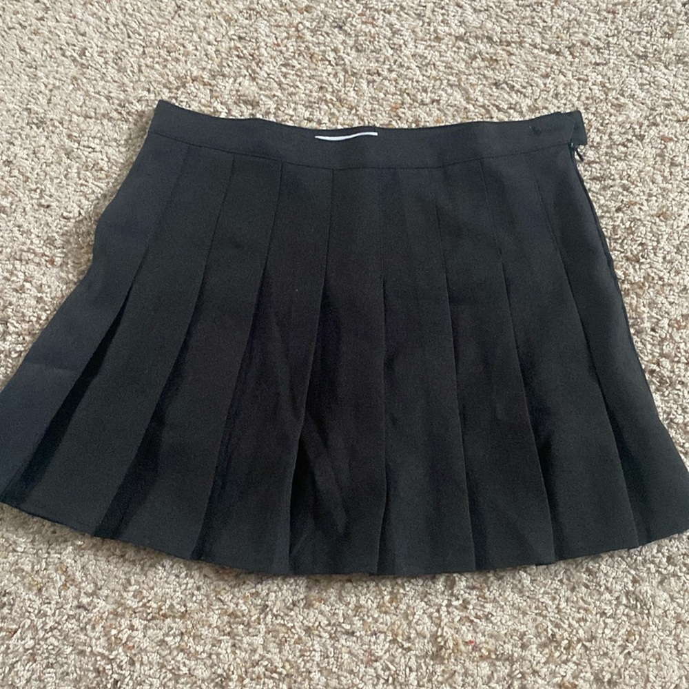 Black Pleated Skirt